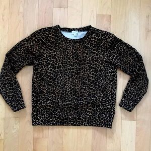J. Crew leopard printed sweatshirt
